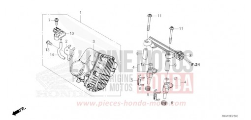 CORPS DE PAPILLON NC750XDP de 2023